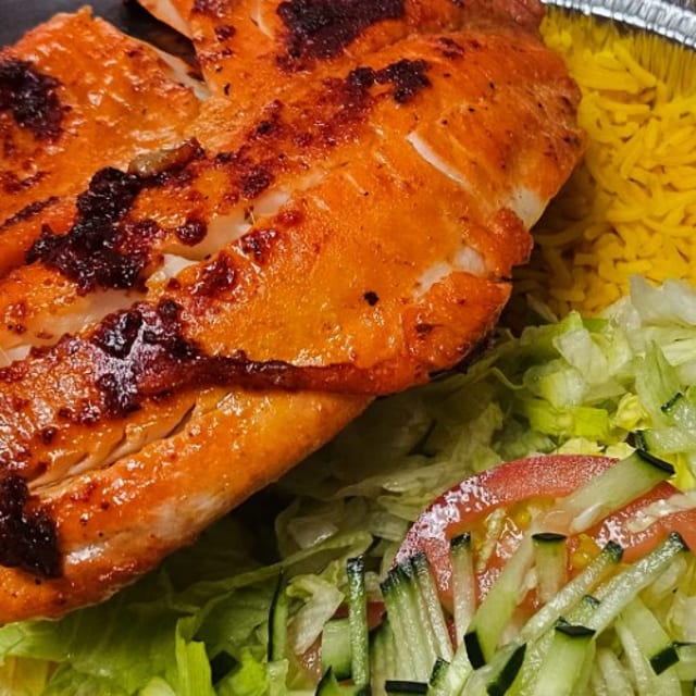 Tilapia Over Rice.