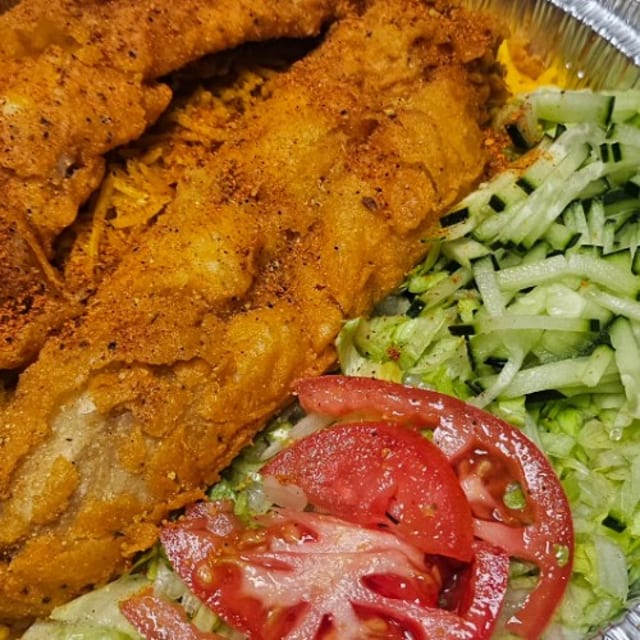 Whiting Over Salad.