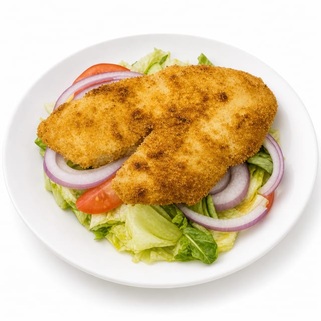 Tilapia Over Salad.