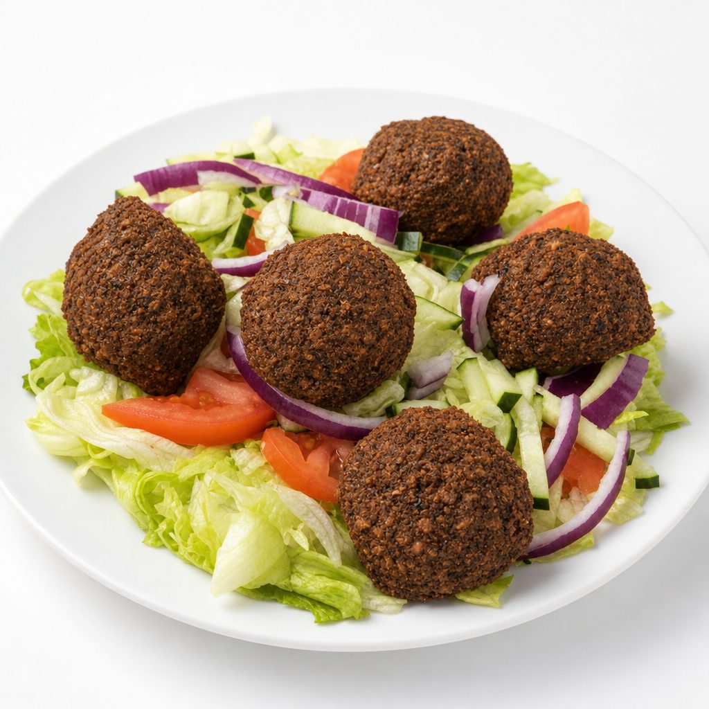 Falafel Over Rice.
