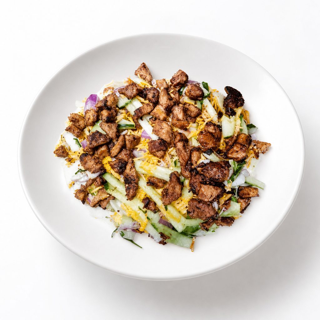 Chicken Over Salad.