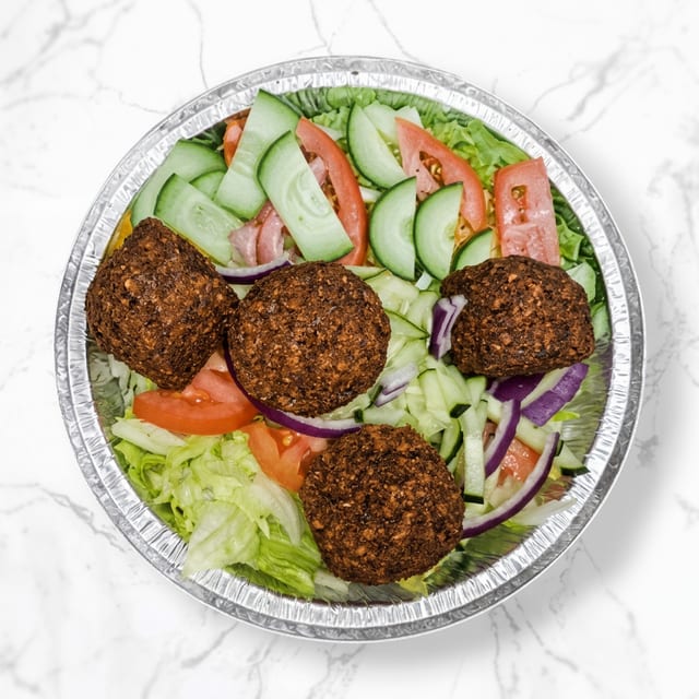 Falafel Over Rice.